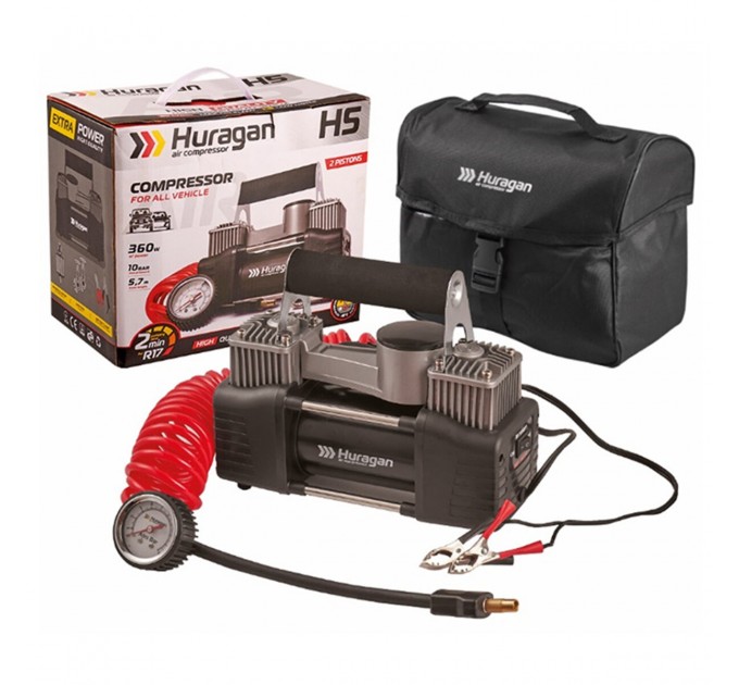 Компрессор автомобильный Huragan 12В 7Атм 85л/мин, цена: 1 913 грн.