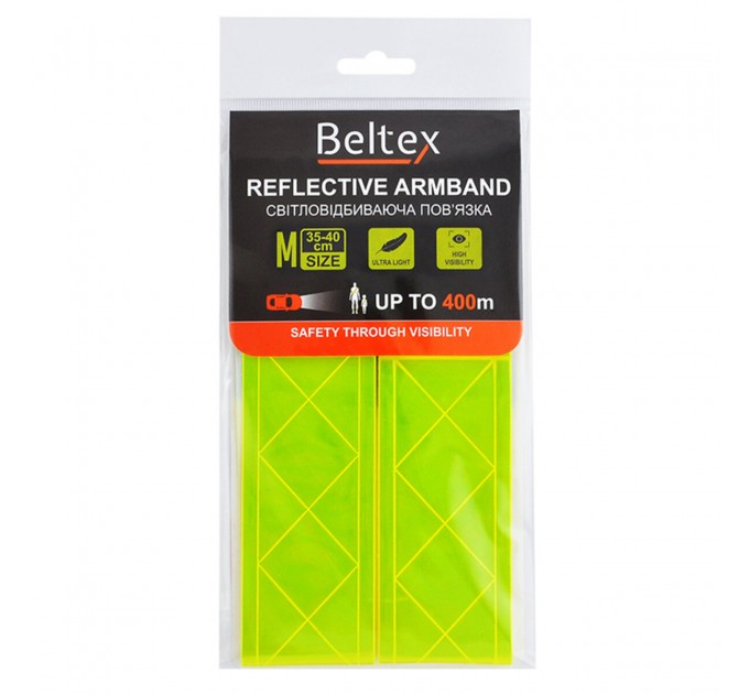 Светоотражающая повязка Beltex зеленая M 35-40см, цена: 163 грн.