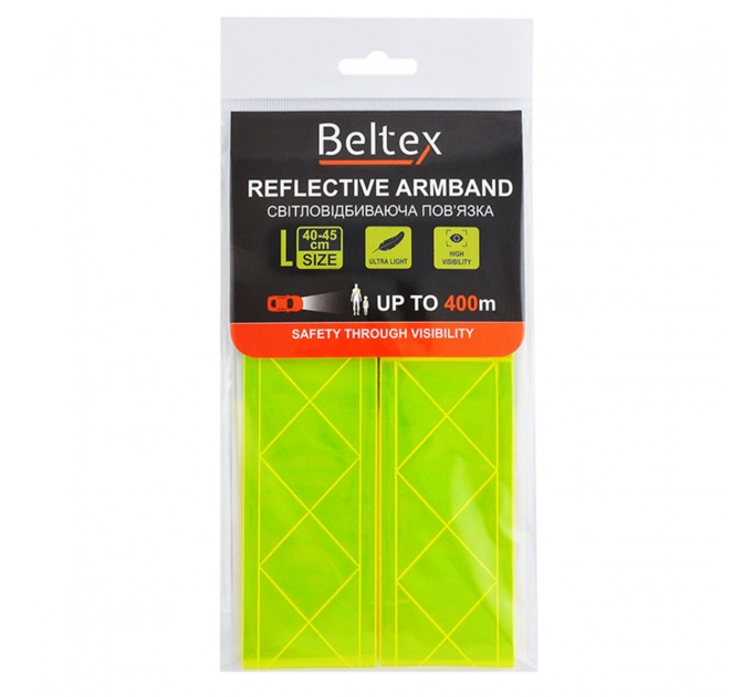 Світловідбиваюча пов'язка Beltex зелена L 40-45см, ціна: 173 грн.