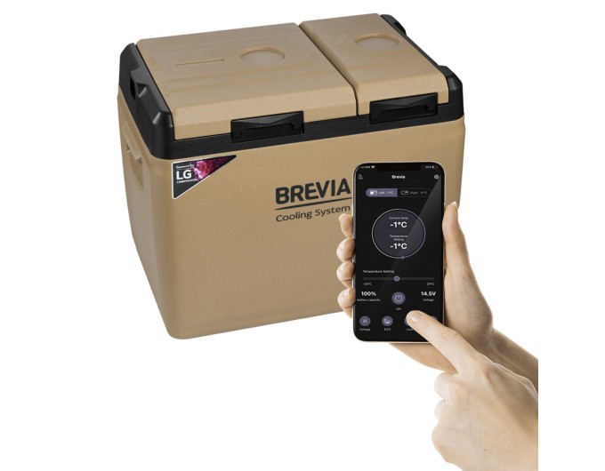 Холодильник автомобильный Brevia 39л (компрессор LG) двухкамерный 23405, цена: 16 699 грн.