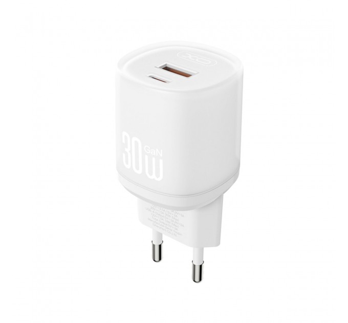 Сетевое зарядное устройство XO L151 30W 1USB-A+1USB-C белый, цена: 339 грн.