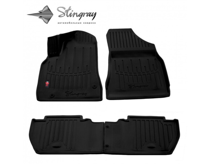 Peugeot Partner II (2008-2018) комплект 3D ковриков с 4 штук (Stingray), цена: 1 870 грн.