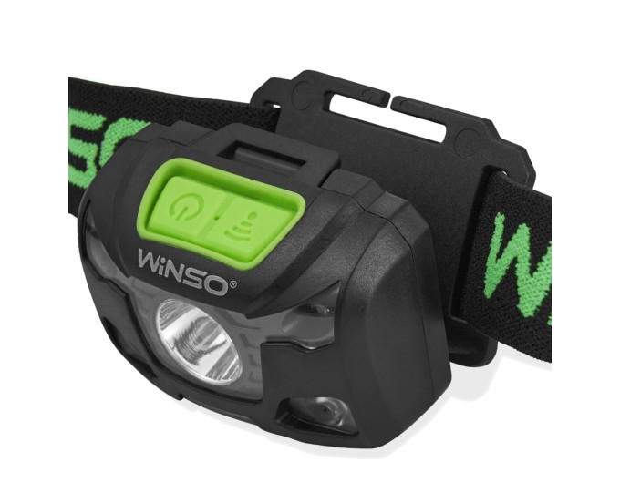 Фонарь налобный Winso 250Lm, 5W XPG, 1200mAh/3xAAA, с сенсором белый/красный, цена: 556 грн.