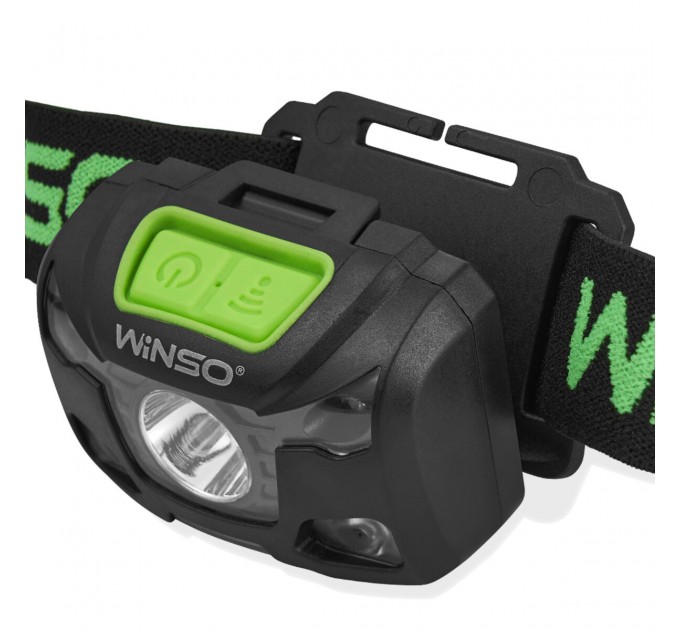 Фонарь налобный Winso 250Lm, 5W XPG, 1200mAh/3xAAA, с сенсором белый/красный, цена: 551 грн.