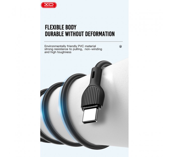 Кабель XO USB to Micro USB 2,1А 2м черный, цена: 29 грн.