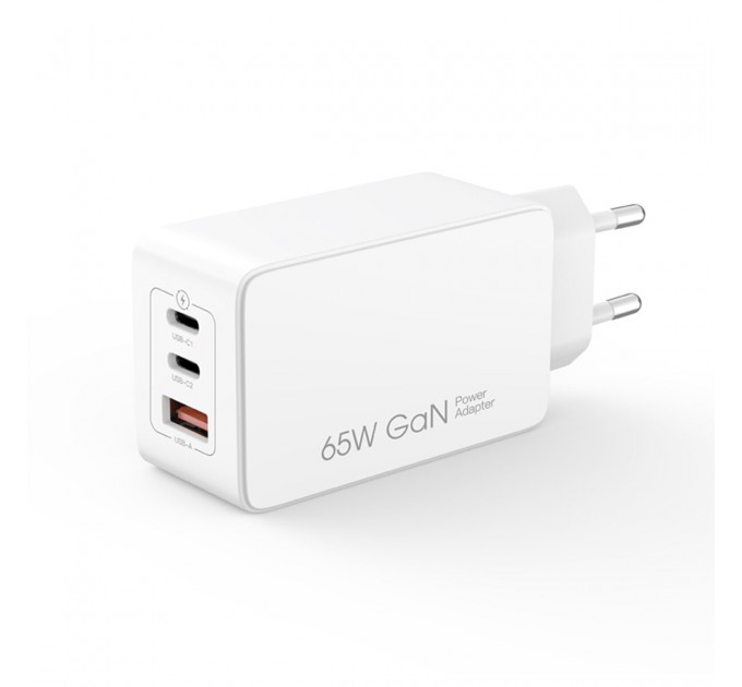 Сетевое зарядное устройство XO CE13 GaN 65W белый, цена: 949 грн.