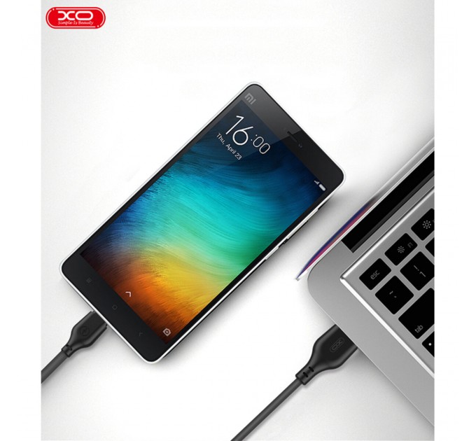 Кабель XO USB to Lightning 2,1А 1м черный, цена: 49 грн.