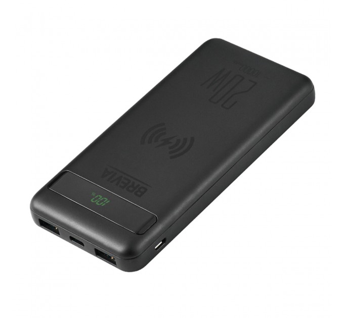 Универсальная мобильная батарея Brevia 10000mAh 20W Wireless Qi10W Li-Pol, LCD, цена: 699 грн.