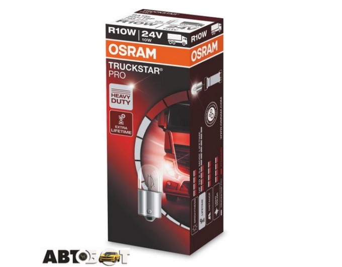Лампа накаливания Osram Truckstar Pro R10W 24V 10W 5637TSP (1 шт.), цена: 49 грн.
