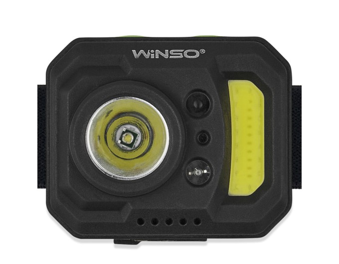 Фонарь налобный Winso 250Lm, 3W XPE+3W COB, 850mAh, с сенсором белый/красный, цена: 503 грн.