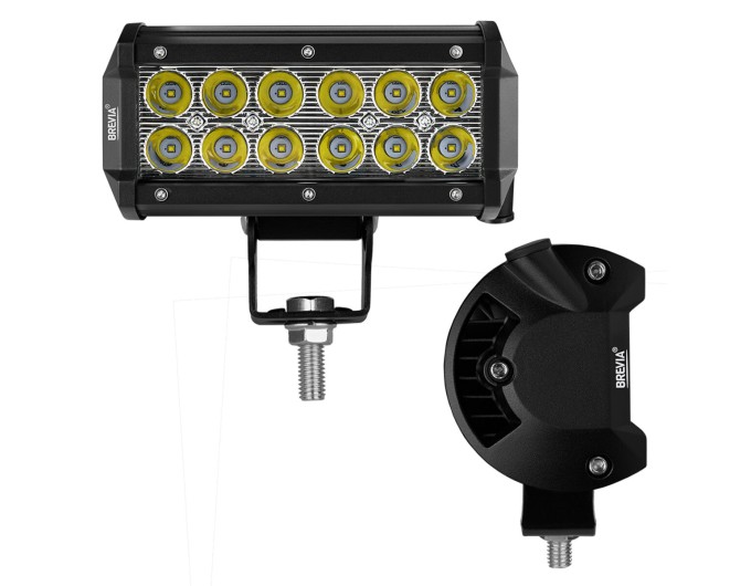 Фара светодиодная Brevia Cree Spot 10-30V, 36W (12x3W), 3000Lm, 1шт, цена: 661 грн.