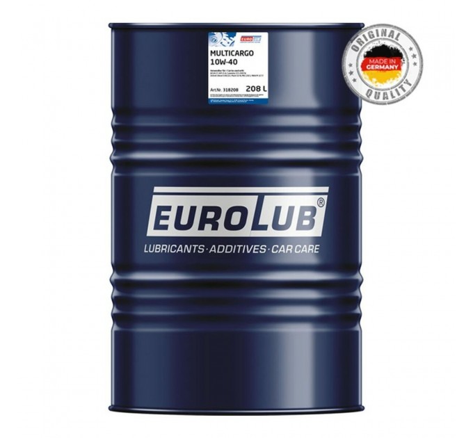 Моторное масло EuroLub MULTICARGO SAE 10W-40 208л, цена: 40 637 грн.