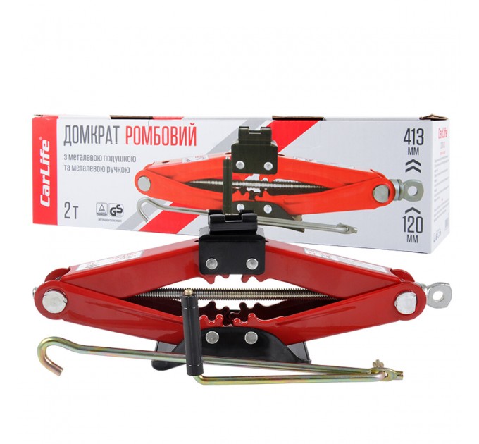 Домкрат ромбовый CarLife 2т 120-413мм, цена: 965 грн.