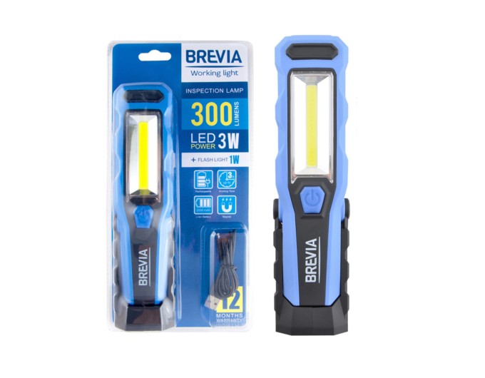 Ліхтар інспекційний Brevia LED 8SMD+1W LED 300lm 2000mAh microUSB, ціна: 891 грн.