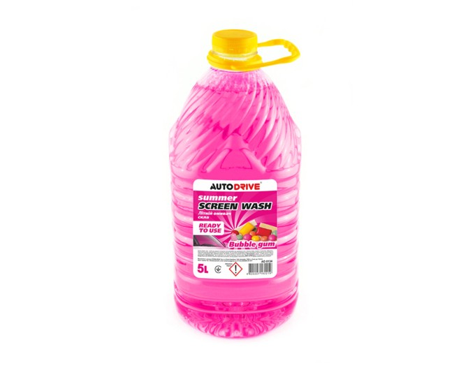 Омивач скла AutoDrive Summer Screen Wash PET літній Bubble Gum готовий 5л, ціна: 92 грн.