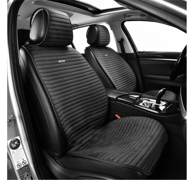 Преміум накидки для передніх сидінь CarLife Sport, black 2шт, ціна: 2 247 грн.