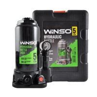 Домкрат гідравлічний пляшковий Winso 5т 185-355мм у кейсі