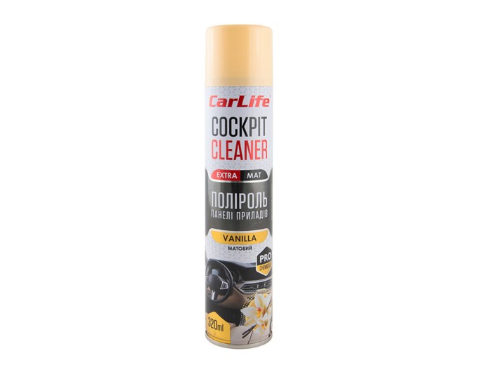 Полироль для панели приборов CarLife Cockpit Cleaner EXTRA MAT Ваниль, 320мл, цена: 90 грн.