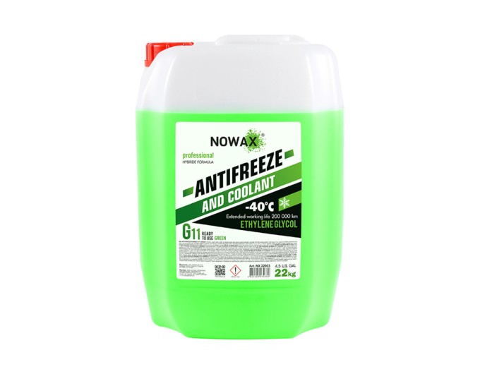 Антифриз Nowax Antifreeze Green G11 зеленый готовый 22кг, цена: 2 586 грн.