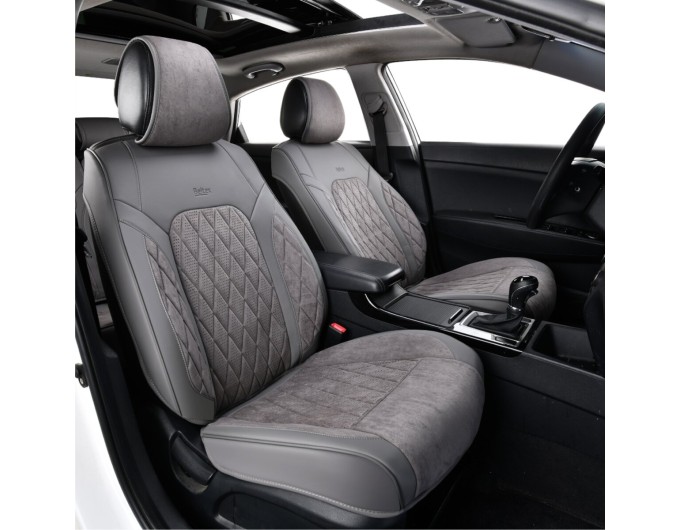 Комплект, 3D чохли для передніх сидінь Beltex Malibu, grey 2шт, ціна: 3 398 грн.