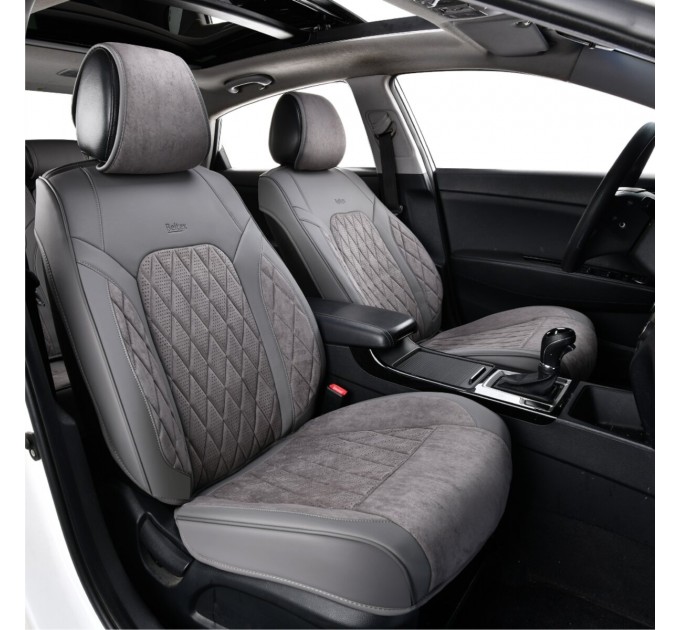 Комплект, 3D чохли для передніх сидінь Beltex Malibu, grey 2шт, ціна: 3 398 грн.