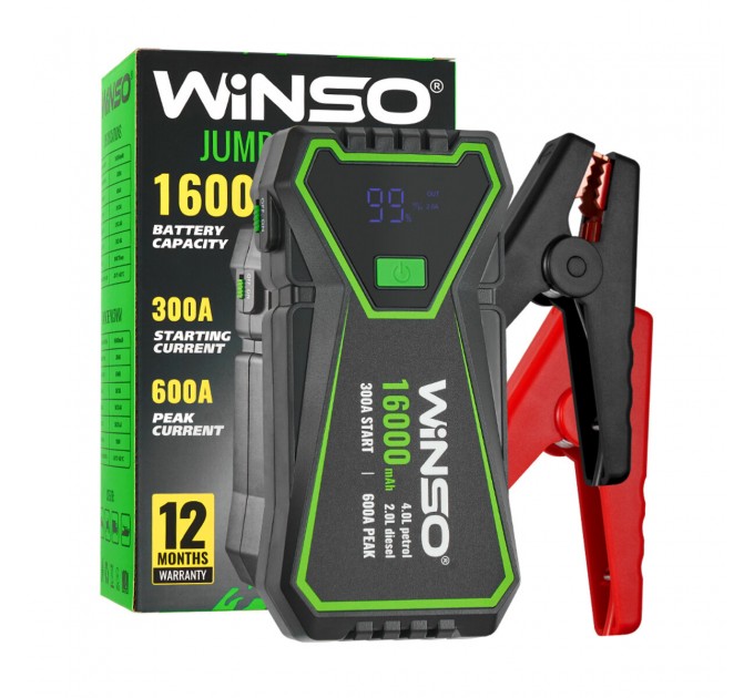Пусковое устройство Winso Jump Starter 300/600A 16000mAh, цена: 2 538 грн.