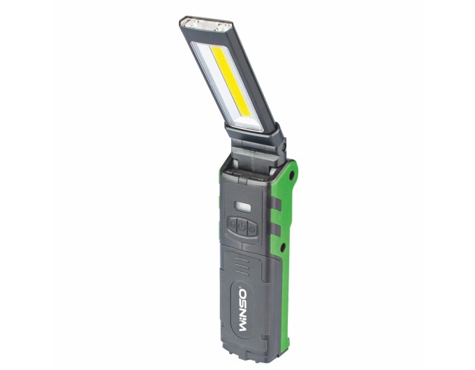 Фонарь портативный Winso 400Lm, 5W COB+2x3W, 4000mAh, PowerBank белый, цена: 956 грн.