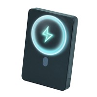 Повербанк (Power Bank) Brevia ePower 10000mAh MagSafe SuperSlim PD20W, Qі15W LCD чорний