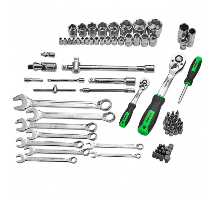 Професійний набір інструментів в кейсі Winso Pro 1/2", 1/4" 72 T, CR-V, 82од., ціна: 3 448 грн.