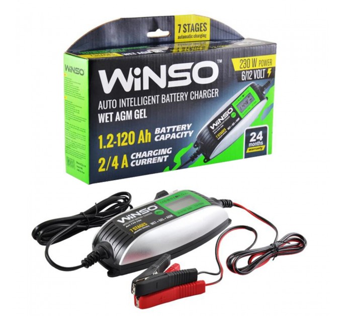 Зарядний пристрій АКБ Winso 6/12В 120А·год 4А, ціна: 908 грн.