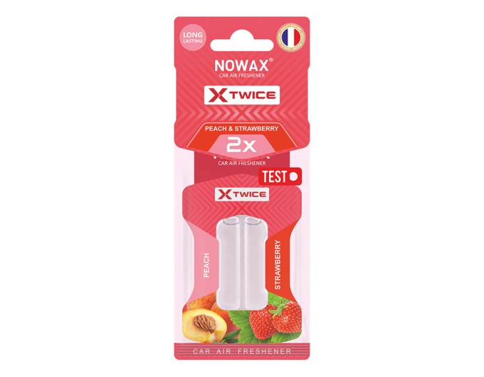 Ароматизатор з подвійною капсулою Nowax X Twice - Strawberry & Peach, ціна: 73 грн.