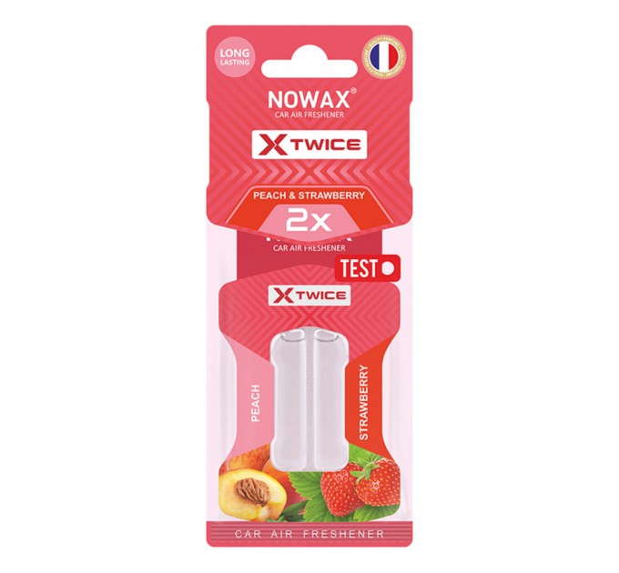 Ароматизатор с двойной капсулой Nowax X Twice – Strawberry & Peach, цена: 69 грн.