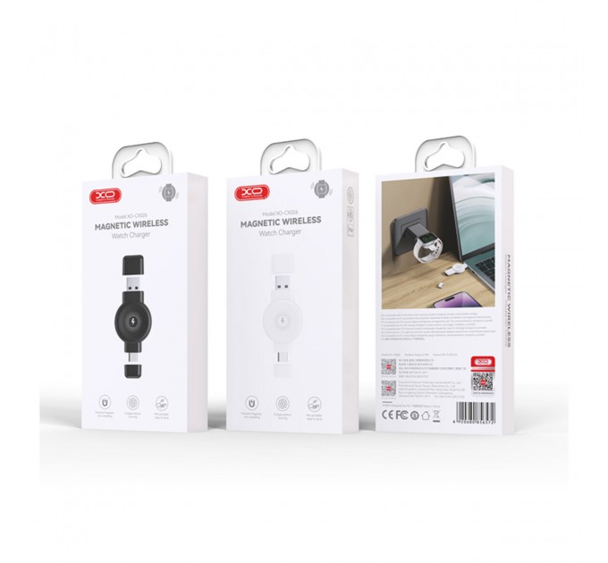 Беспроводное зарядное устройство XO CX026 Watch Wireless Charger Apple/Samsung USB/Type-C белый, цена: 259 грн.