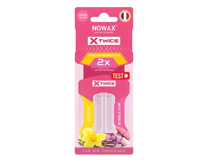Ароматизатор з подвійною капсулою Nowax X Twice - Bubble Gum & Vanilla, ціна: 73 грн.