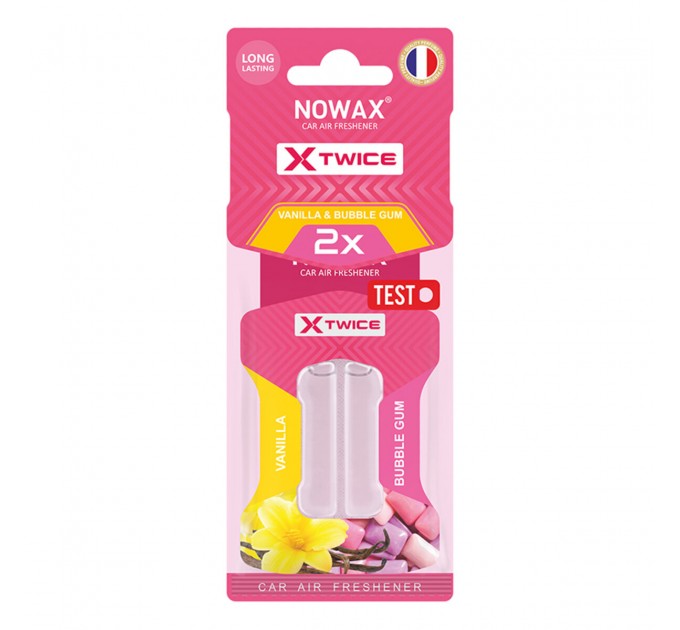 Ароматизатор с двойной капсулой Nowax X Twice - Bubble Gum & Vanilla, цена: 69 грн.