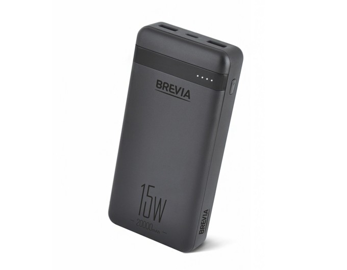Повербанк (Power Bank) Brevia 20000mAh 15W Li-Pol чорний, ціна: 855 грн.