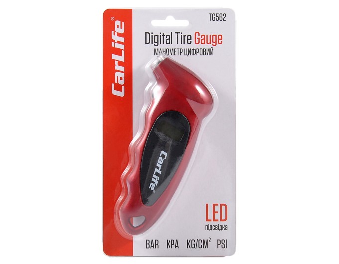 Манометр цифровой Carlife 7bar, LED подсветка TG562, цена: 333 грн.