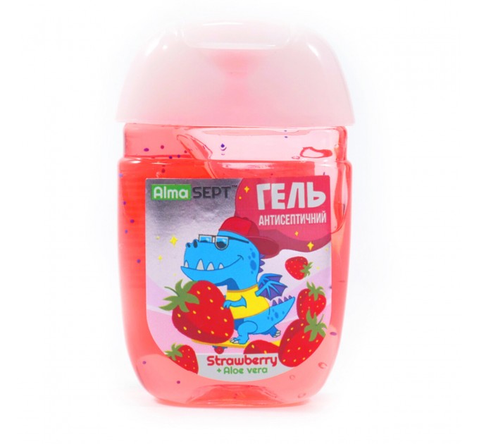 Антисептичний гель Alma Sept для рук Jungle Strawberry 40мл, ціна: 39 грн.