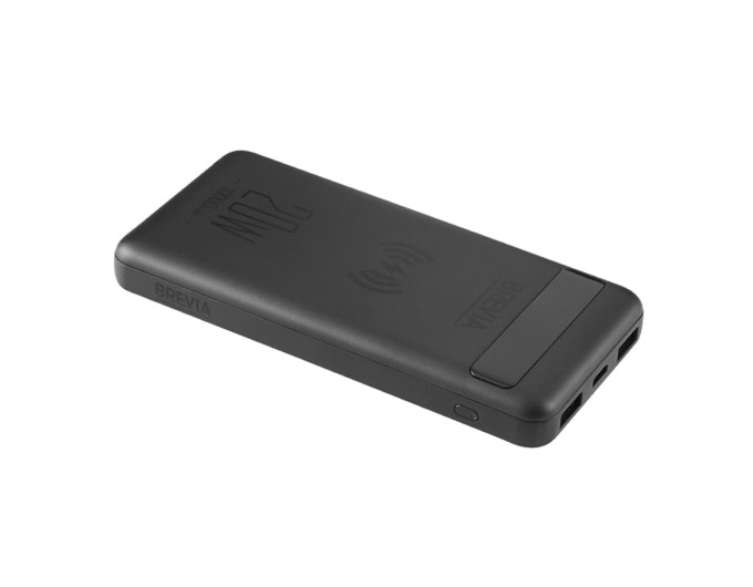 Повербанк (Power Bank) Brevia 10000mAh 20W Wireless Qi10W Li-Pol, LCD черный, цена: 699 грн.