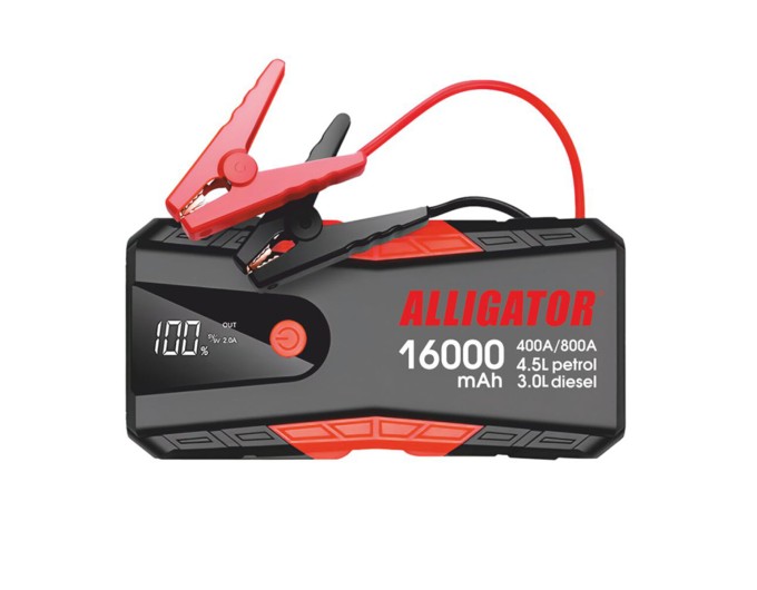Пусковий пристрій Alligator Jump Starter 400A/800A 16000mAh, ціна: 3 291 грн.
