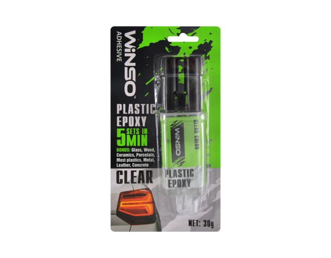 Двухкомпонентный эпоксидный клей Winso Plastic Epoxy прозрачный, 30г, цена: 116 грн.