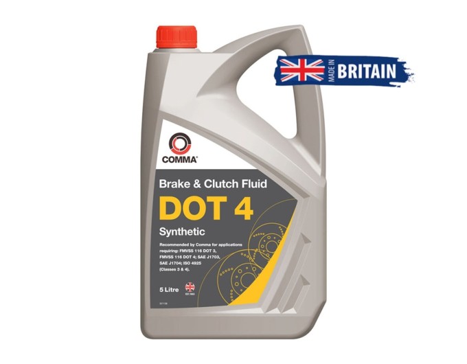 Тормозная жидкость Comma DOT 4 Brake Fluid 5л, цена: 2 258 грн.