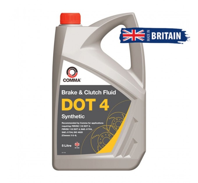Гальмівна рідина Comma DOT 4 Brake Fluid 5л, ціна: 2 258 грн.