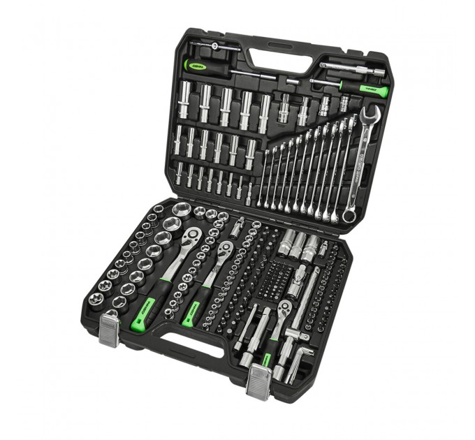 Професійний набір інструментів в кейсі Winso Pro 1/2", 1/4", 3/8" 72T, CR-V, 219од., ціна: 6 573 грн.