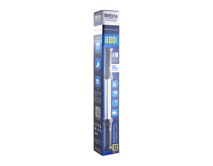 Лампа инспекционная Brevia LED 60см 8W COB 800lm 2200mAh Power Bank, цена: 1 488 грн.