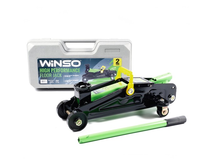 Домкрат гідравлічний підкатний Winso 2т 125-310мм у кейсі, ціна: 1 575 грн.