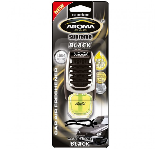 Ароматизатор Aroma Car Supreme Slim Black жидкий 7мл, цена: 163 грн.