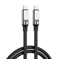 Кабель XO Liquid Silicone Type-C to Type-C 60W 1м черный