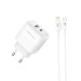 Сетевое зарядное устройство XO L137 PD20W/QC18W 1USB-A+1USB-C + Lightning кабель белый, цена: 269 грн.