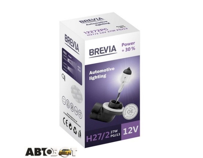 Галогенна лампа BREVIA Power +30% H27/2 12272PC (1 шт.), ціна: 183 грн.